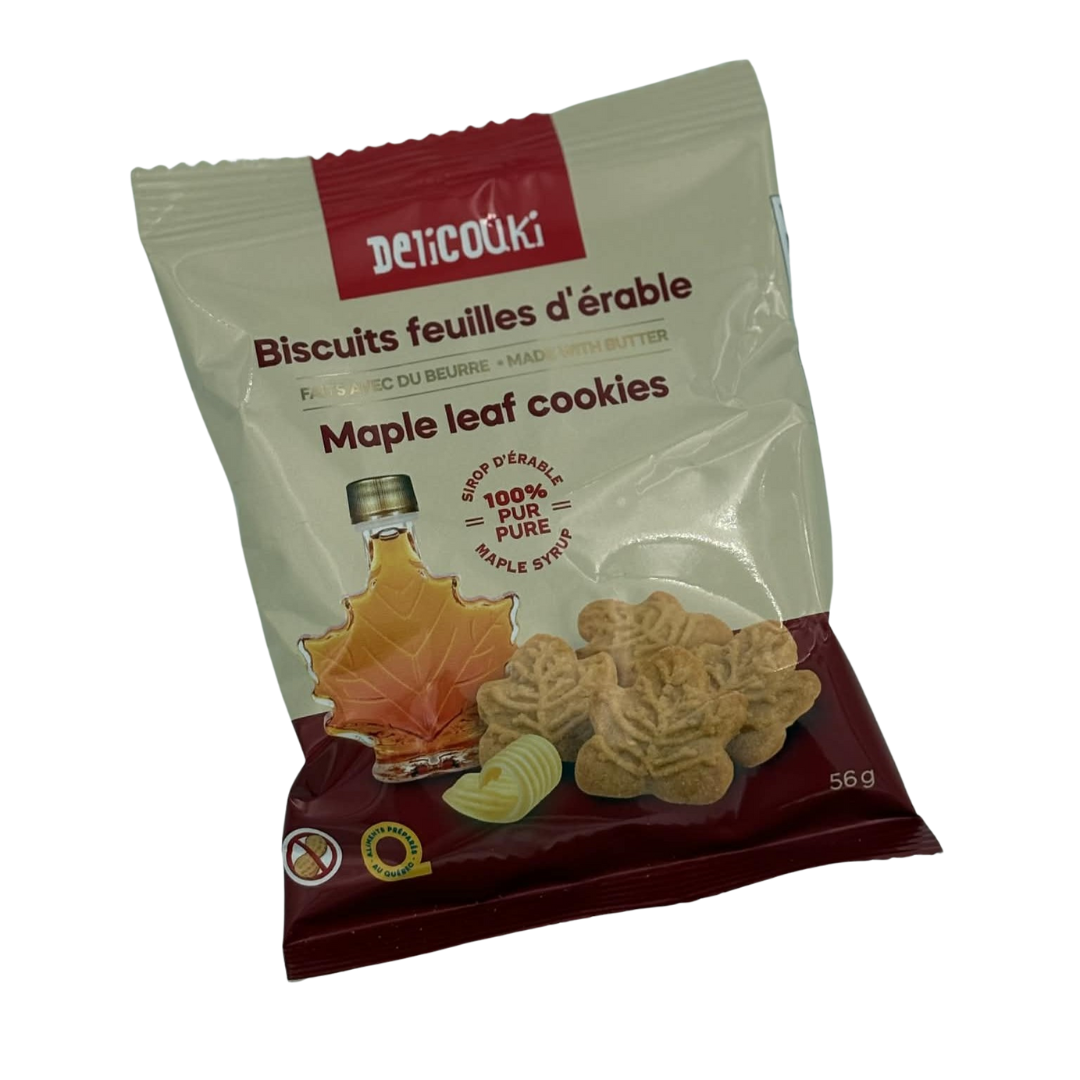 La boite Biscuits pur beurre feuilles érable 56g x 16 sachets