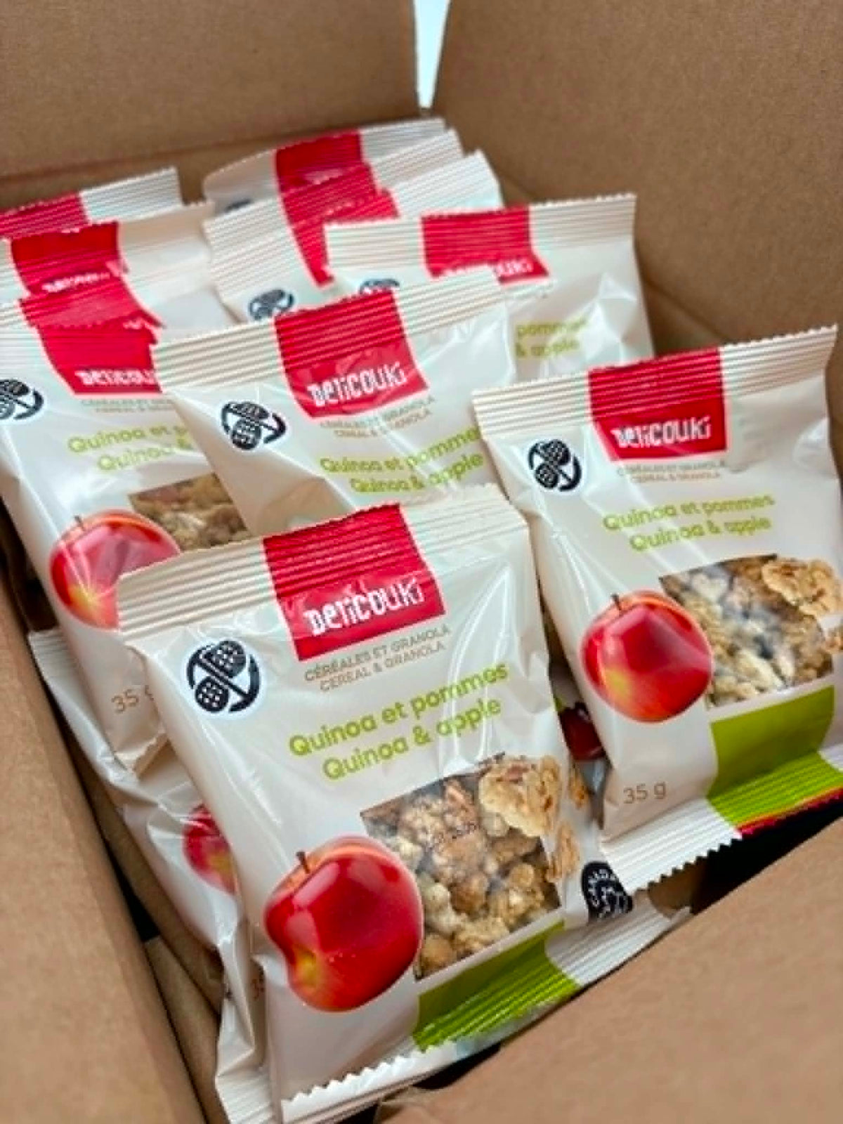 Quinoa Cereal & Apple Granola – 48 Individual 35 g Packs | Peanut-Free & Nut-Free