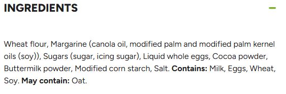 La Boîte de Biscuits Coeur chocolat 27g x 32 sachets