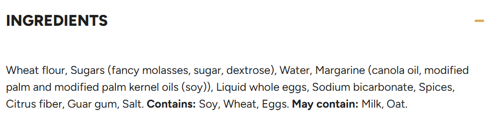 English ingredients molasses cookies Delicouki