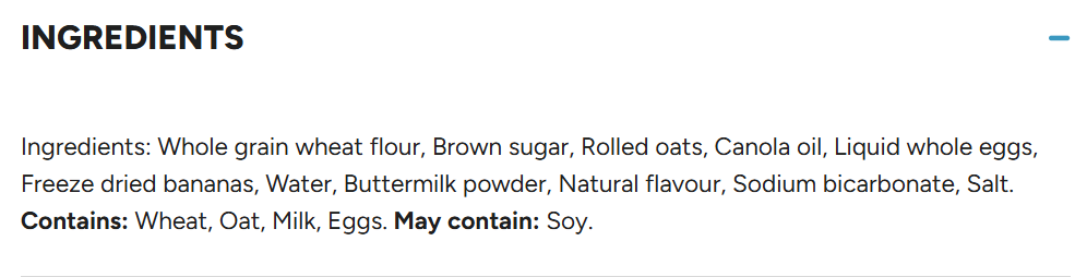 Ingrédients anglais biscuits Graham Delicouki emballés individuellement sans noix