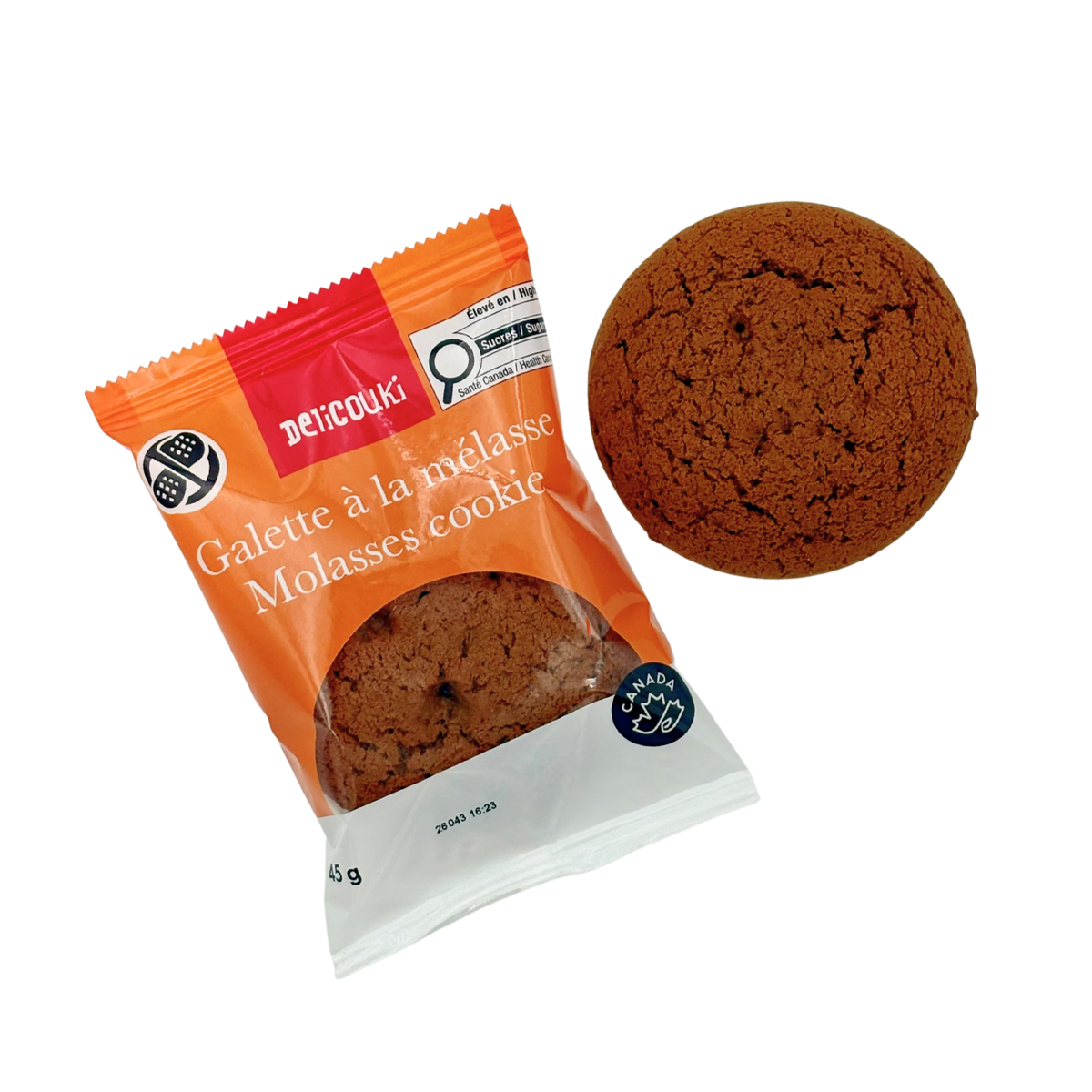 Sachet individuel de galette à la mélasse Delicouki