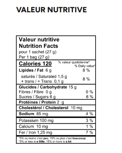 La Boîte de Biscuits Coeur chocolat 27g x 32 sachets