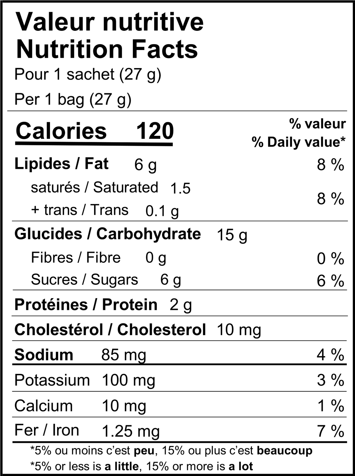 Valeurs nutritives biscuits Cœur chocolat Delicouki