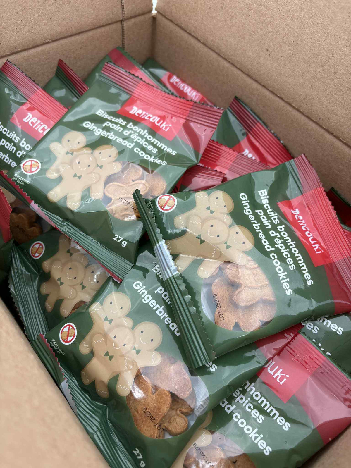 La Boîte de Biscuits bonhomme pain d’épices 27g x 32 sachets